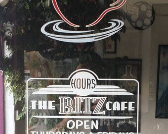 Vinyl Store Hours for Business Door/Window - Custom For YOUR Business