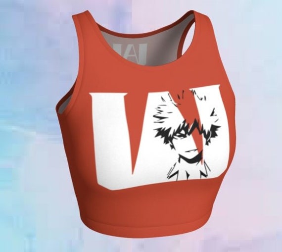 Explosion Crop Topanime Shirt Yoga 
