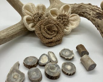 Deer Antler Pendants, Lot of 10, Miscellaneous