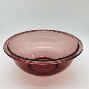 Vintage Pyrex 1.5 Liter Bowl Purple/ Cranberry