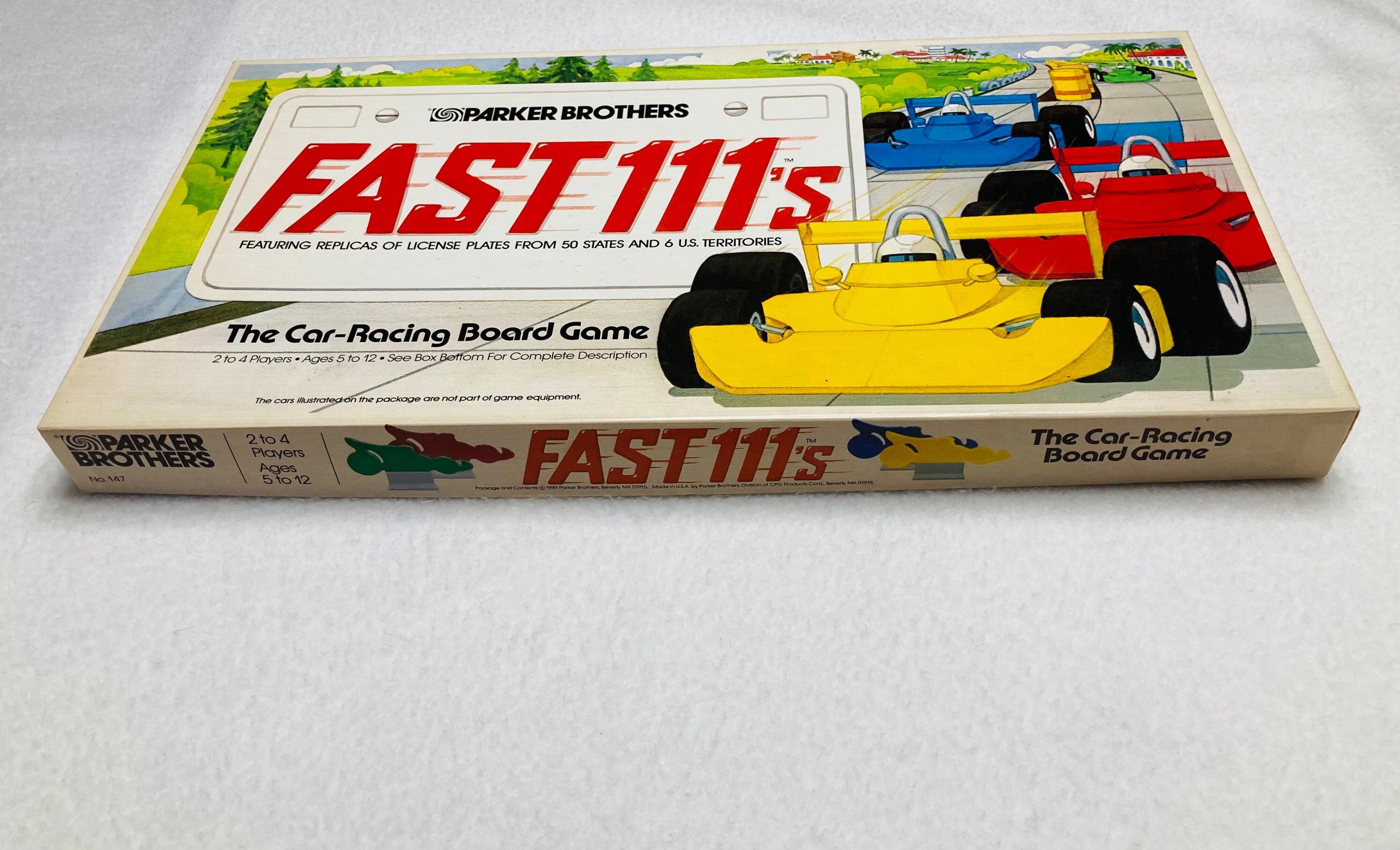 FAST 111s the Carracing Board Game / COMPLTE SET/ Parker Etsy