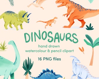 Dinosaur Clipart | Digital Download | 300DPI PNG