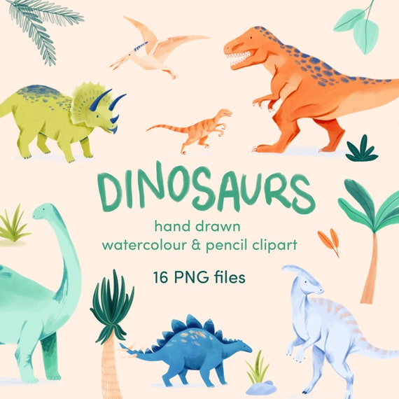 Dinosaur Clipart | Digital Download | 300DPI PNG