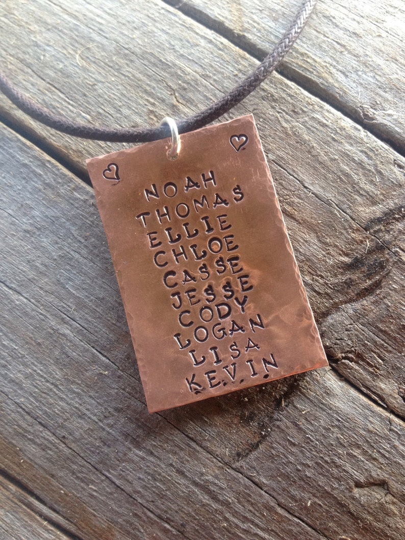 rectangle name plate necklace
