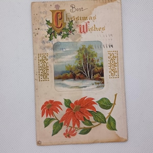 Early 1900s Vintage Christmas post card