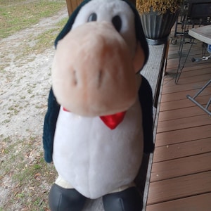 vintage Opus the penguin from the comic strip Bloom County, produced by Dakin in 1984. Rare one with dress shoes.