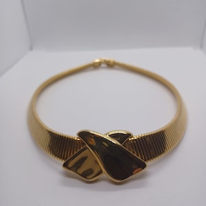 Vintage Napier golden choker necklace.