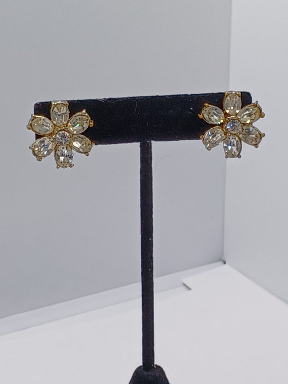 Stunning silver gem stone clip on earings - image 3