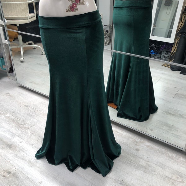 Felt Mermaid Skirt in Green main image 1