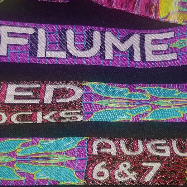 Flume Red Rocks 2019 Wristbands