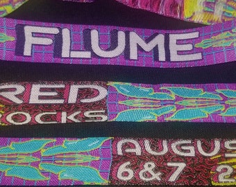 Flume Red Rocks 2019 Wristbands