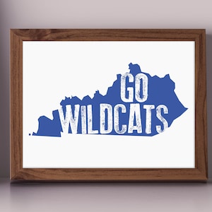 INSTANT DOWNLOAD | Go Wildcats - State of Kentucky Printable Sign