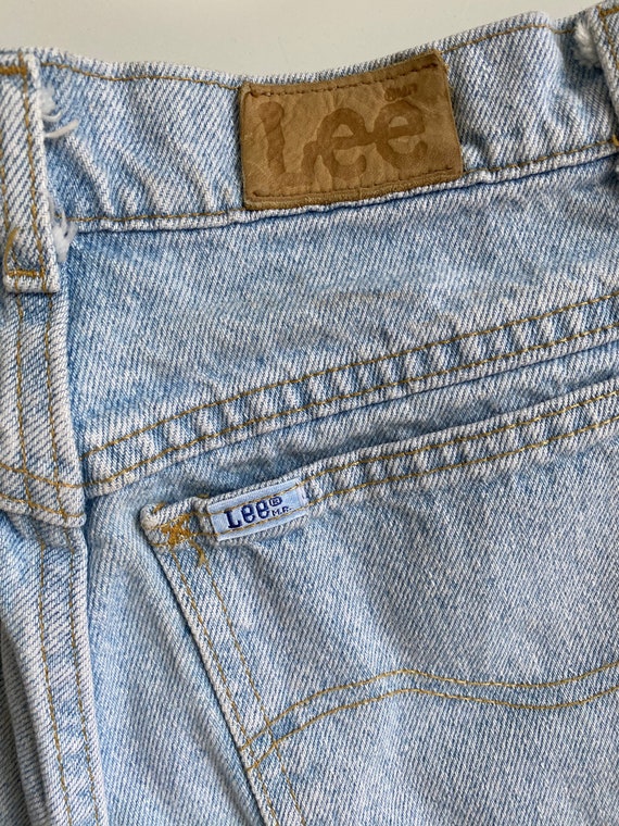 Vintage Lee High Waisted Light Wash Jeans Junior … - image 1