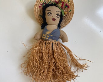 Vintage 1930s Hawaiian Doll Cloth