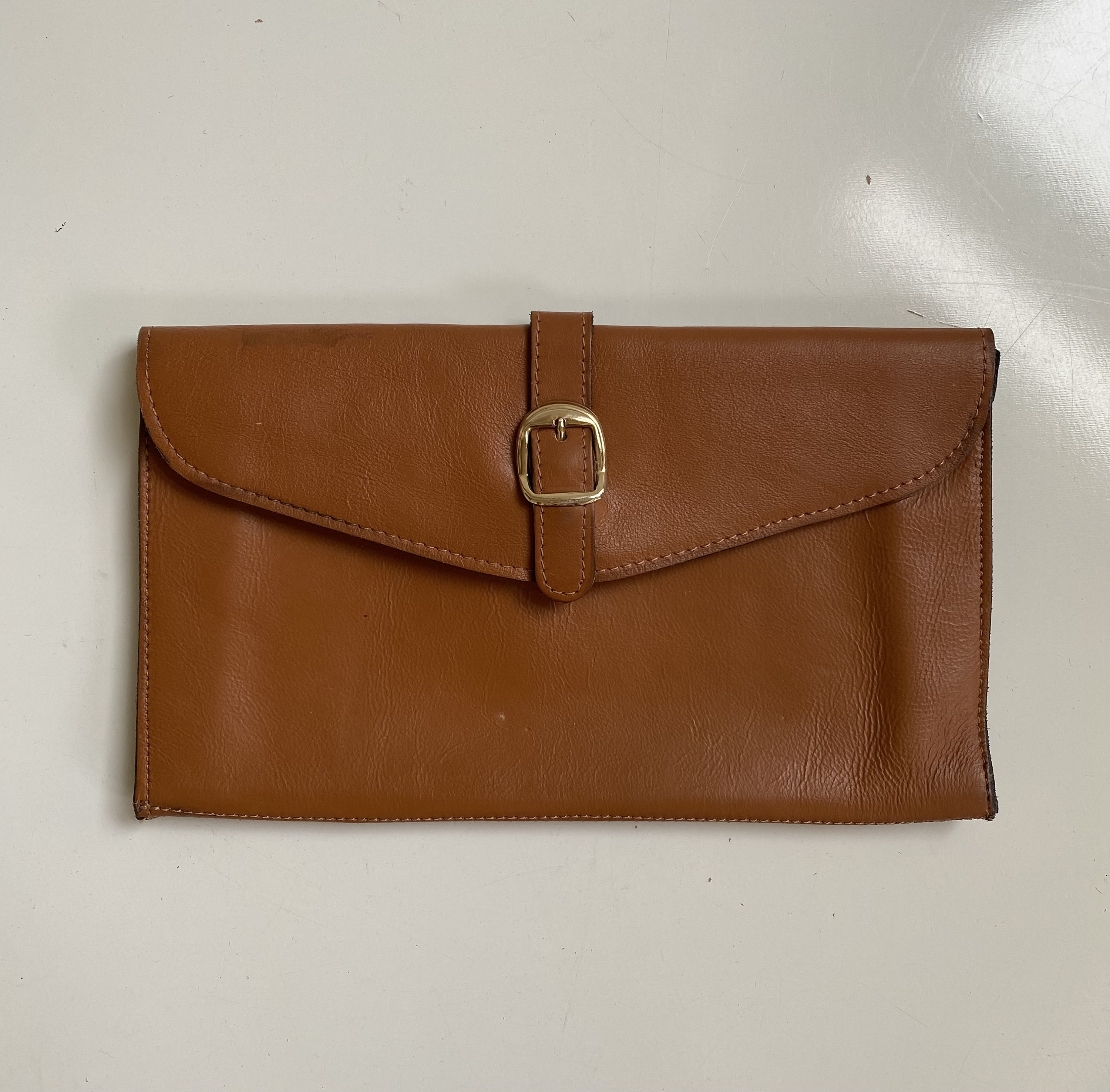 70s Leather Clutch - Etsy 70s Leather Clutch - Etsy