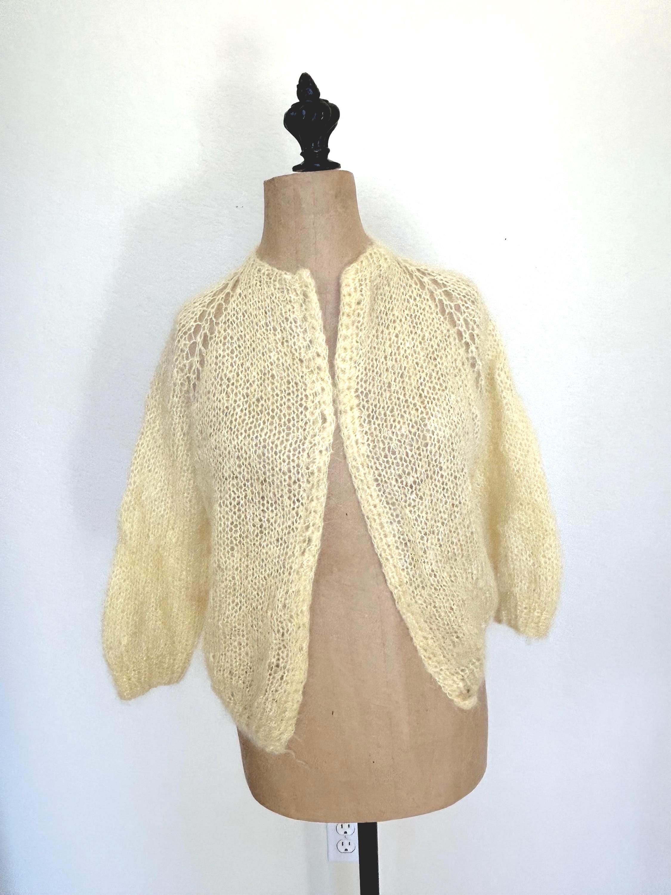 Vintage Acrylic Cardigan - Etsy
