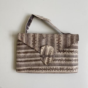 Vintage 1960s Reptile Skin Handbag Small