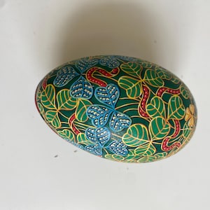 Vintage Metal Easter Egg Candy Tin