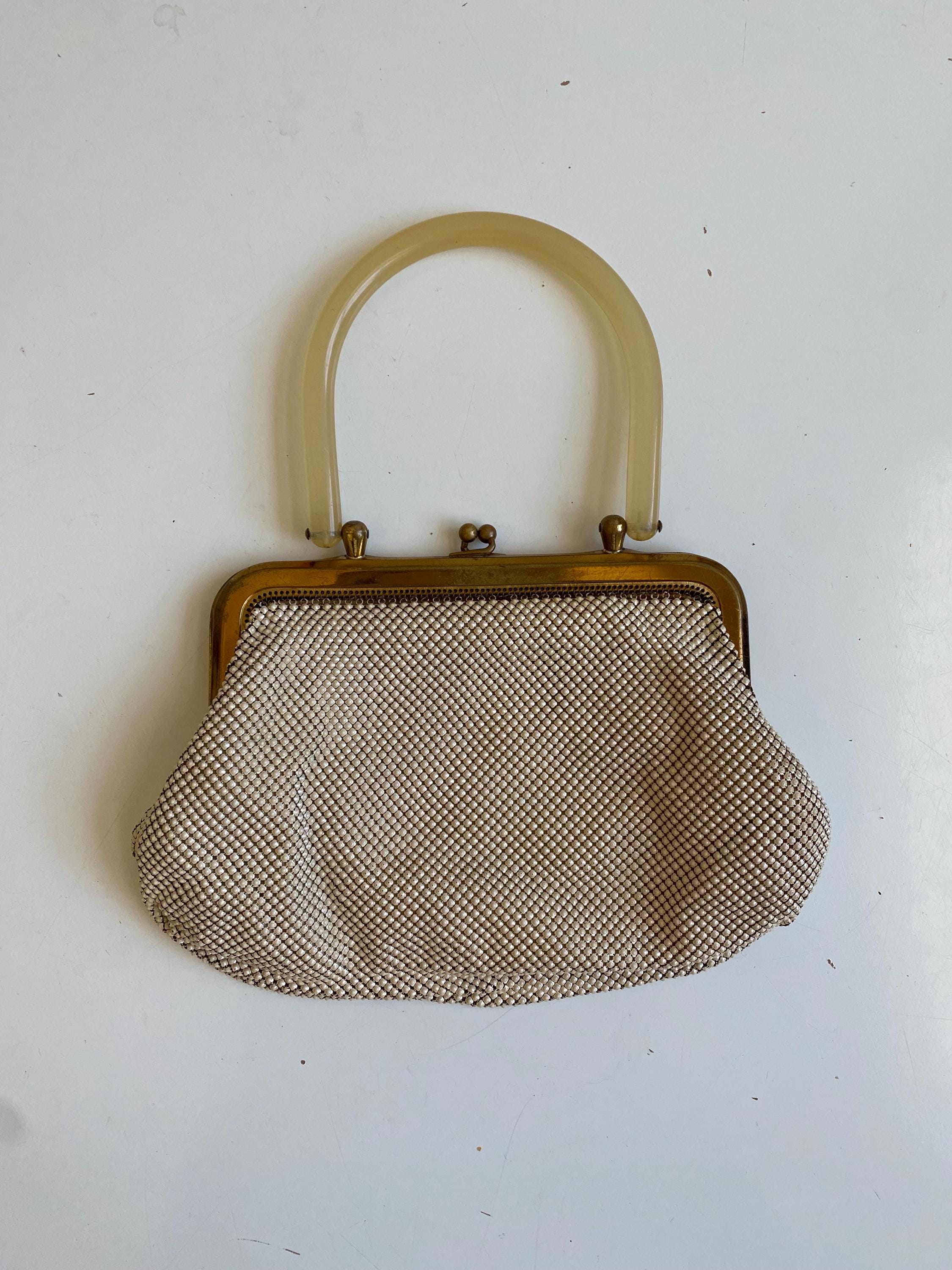 Whiting & Davis ゴールド バッグ Vintage Whiting & Davis Gold Bag