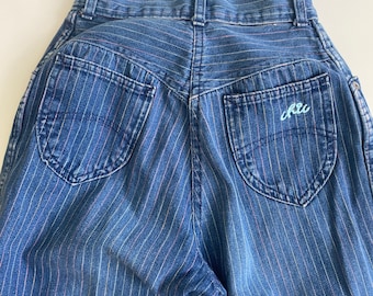 Vintage 1980s Chic Jeans Pleated Front Tapered Leg