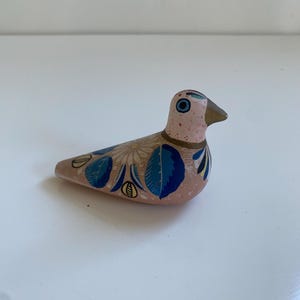 Vintage Tonala Mexico Ceramic Bird Figurine