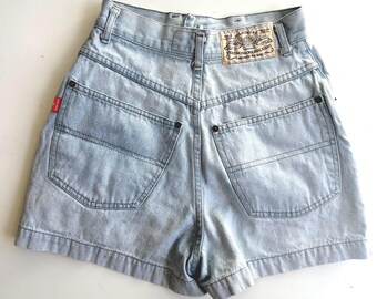 Vintage 1990s Skort Light Washed Denim by Vero Moda Small