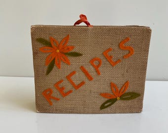 Vintage Handmade Recipe File 1970s