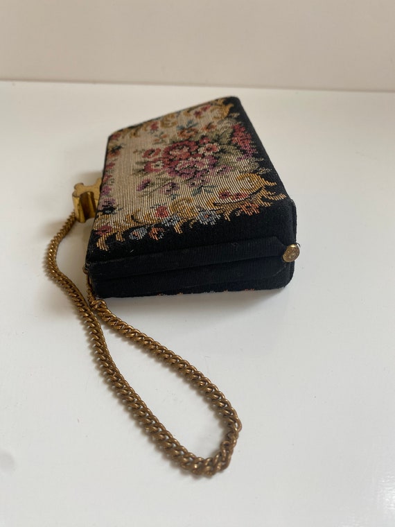 1930s 40s Tapestry Purse Small - image 5