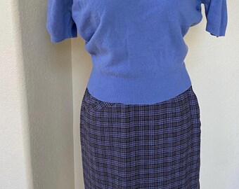 Vintage 1950s Wool Pencil Skirt Wiggle Skirt Pinup Skirtmasters New York