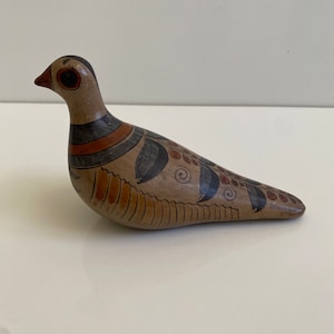 Vintage Tonala Mexico Ceramic Bird Figurine