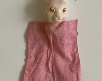 Vintage Avon Bubble Bunny Hand Puppet Rubber Head