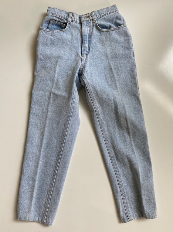 Vintage Lee High Waisted Light Wash Jeans Junior … - image 3
