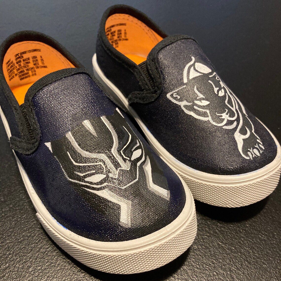 SALE Black Panther custom painted shoes. Made to Order. Hand Etsy