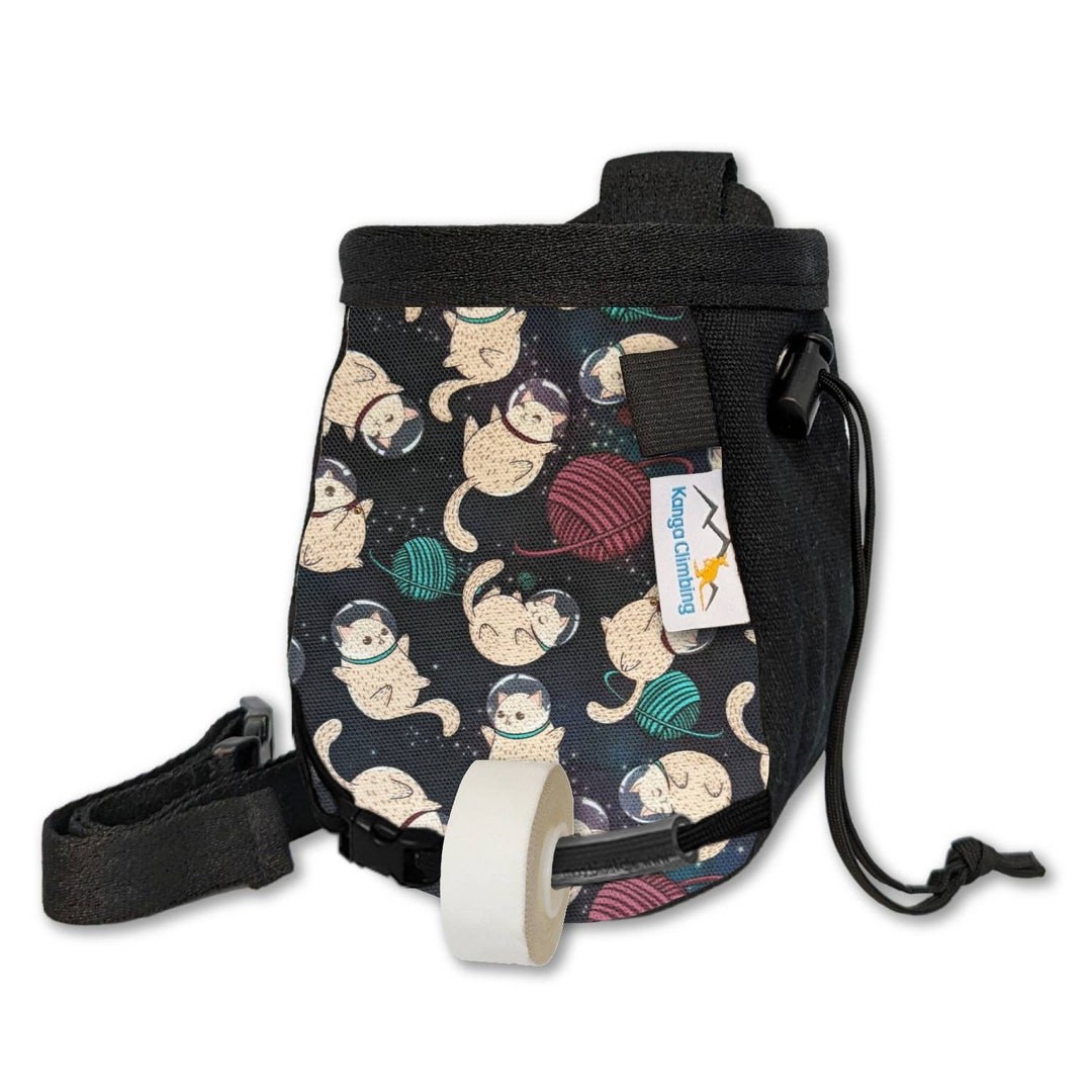Knitting Space Cat Chalk Bag for Climbing Etsy