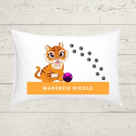 Personalized Tiger Pillowcase