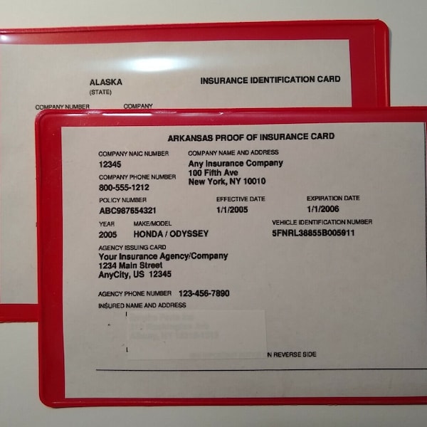 Car Registration and Insurance Holder Etsy