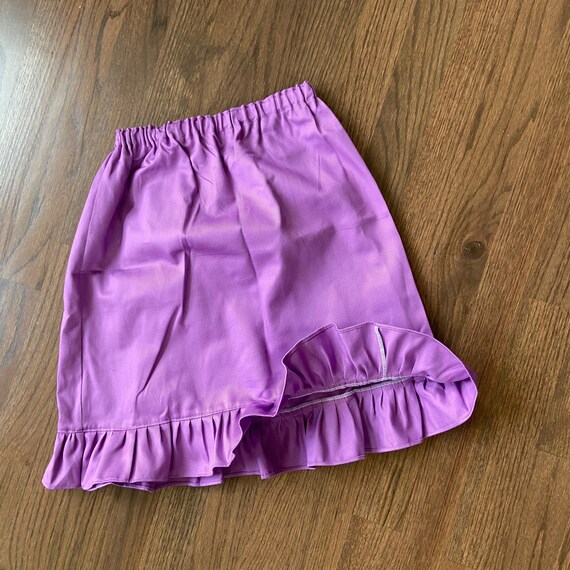 Girls Purple Modest Twill Skirt Ruffle Elastic Waist Purple Skirt Available is Sizes 2 3 4 5 6 7 8 10 12 Ruffle Skirt Etsy Canada