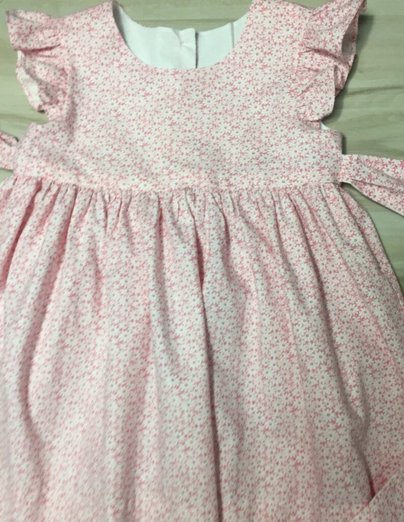 Square Neck Flutter Sleeve Girl's Dress Tangerine