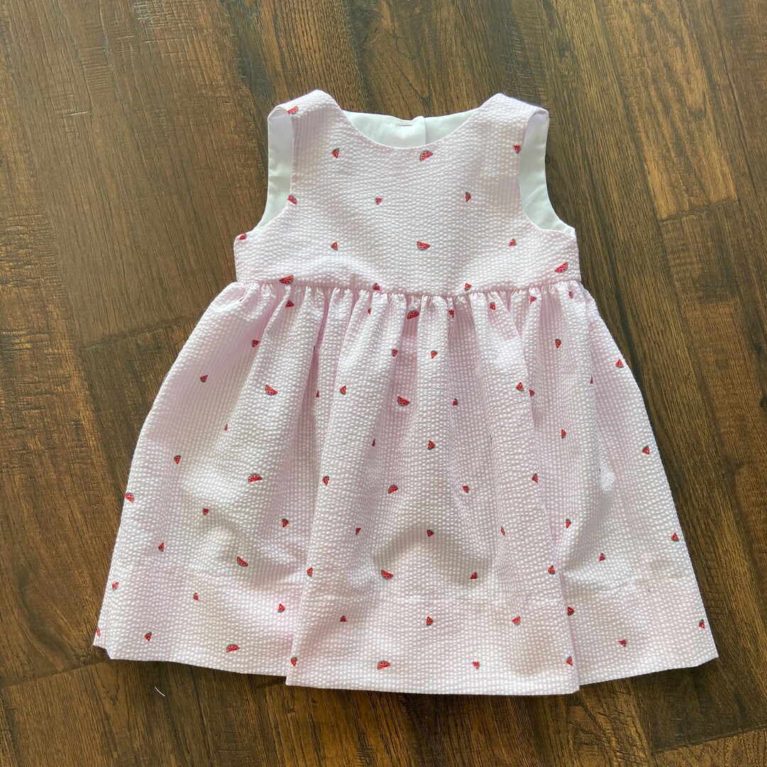 Korango Watermelon Seersucker Dress in Pink (Size 0-6Y) main image 1