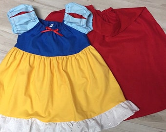 Snow White Dress- Snow White and the Seven Dwarfs, Costume, Princess Dress, Snow White Costume, Birthday Dress