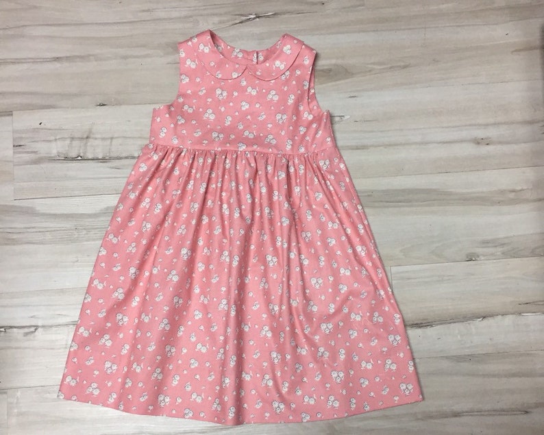 pink peter pan collar dress