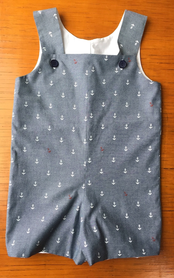 baby boy short overalls