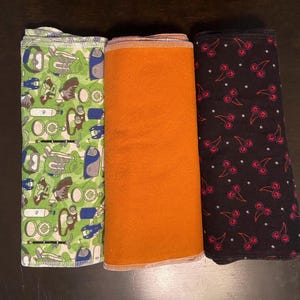 Flannel towels unpaper towels, eco friendly paperless towels, 12&quot; x 11&quot;  flannel kitchen towels, reusable paperless towels