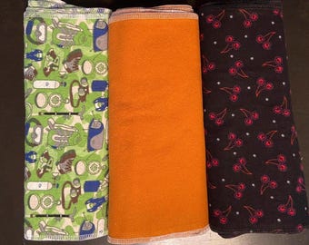 Flannel Unpaper Towels: Reusable Paperless Kitchen Wipes (12" x 11")