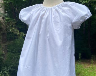 White peasant top, cotton blouse toddler, girls other colors