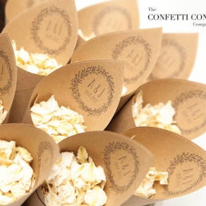 Wedding Confetti Cones Boho Style Confetti Cones image 1