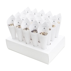 Wedding Confetti Cones Personalised Elegance Style image 2