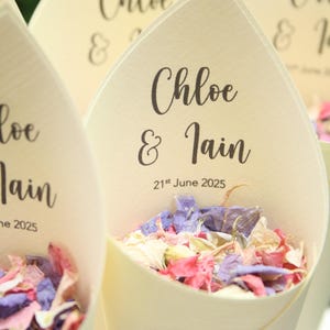 Wedding Confetti Cones Personalised Darling style