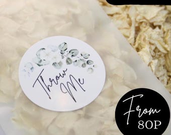 Bolsas de confeti biodegradables para bodas: sobres de pétalos prellenados