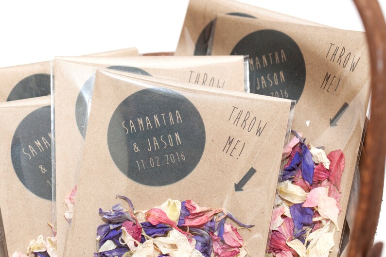 Wedding Confetti Personalised Envelopes biodegradable Etsy UK